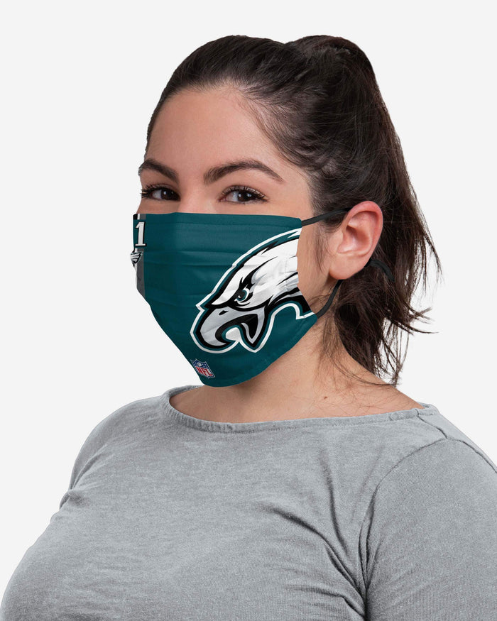 Carson Wentz Philadelphia Eagles On-Field Sideline Logo Face Cover FOCO - FOCO.com