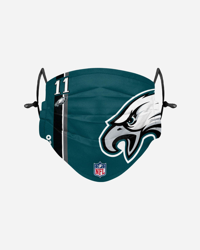 Carson Wentz Philadelphia Eagles On-Field Sideline Logo Face Cover FOCO Adult - FOCO.com