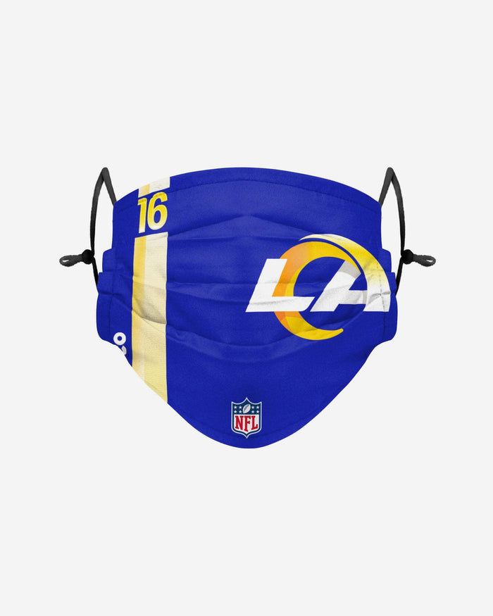 Jared Goff Los Angeles Rams On-Field Sideline Logo Face Cover FOCO - FOCO.com