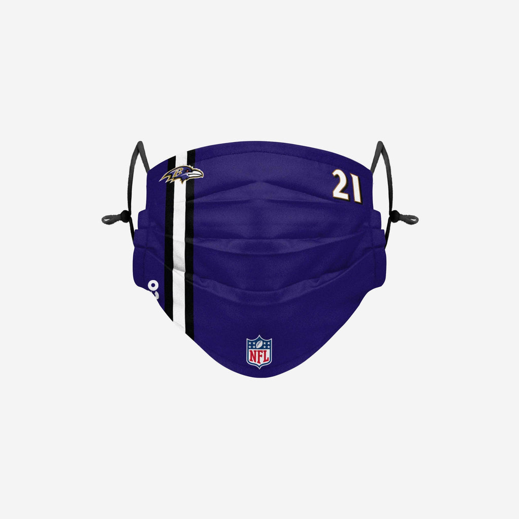 Mark Ingram Jr Baltimore Ravens On-Field Sideline Face Cover FOCO - FOCO.com