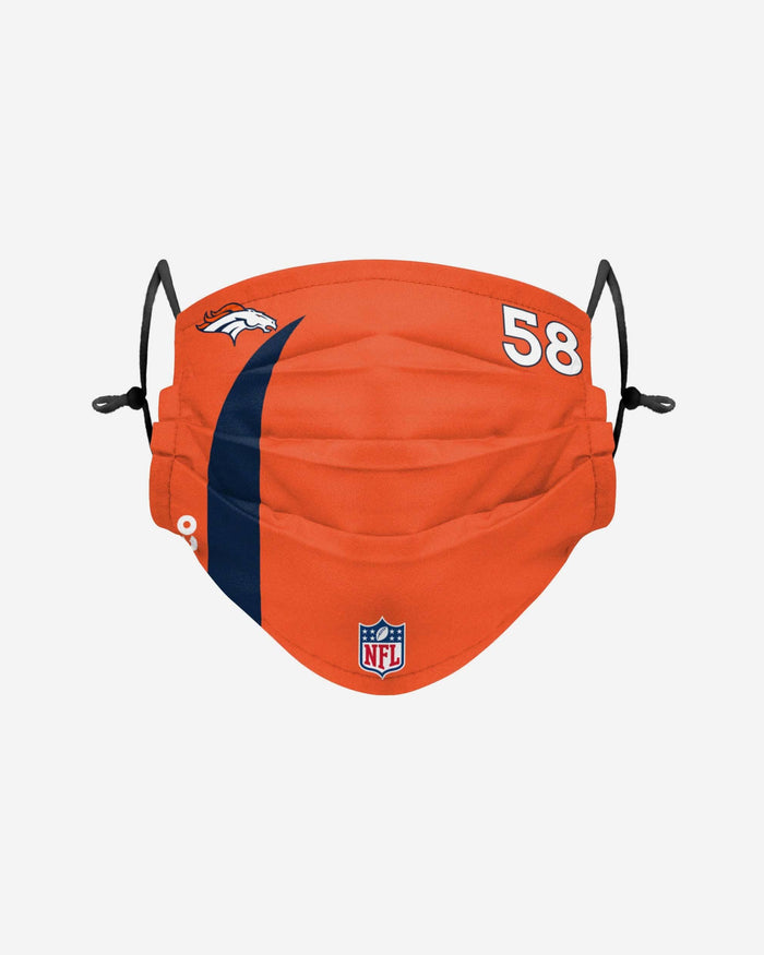 Von Miller Denver Broncos On-Field Sideline Face Cover FOCO - FOCO.com