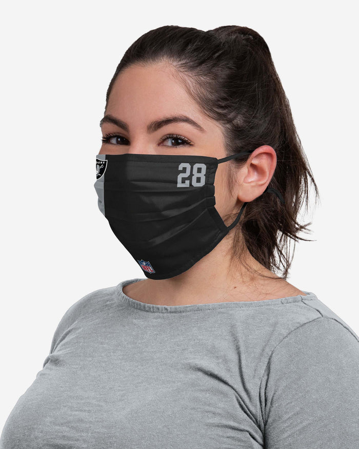 Josh Jacobs Las Vegas Raiders On-Field Sideline Face Cover FOCO - FOCO.com