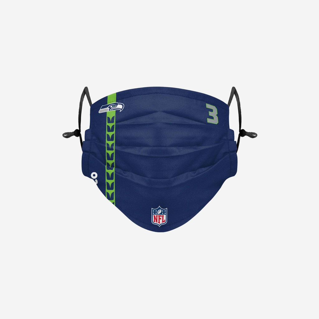 Russell Wilson Seattle Seahawks On-Field Sideline Face Cover FOCO - FOCO.com