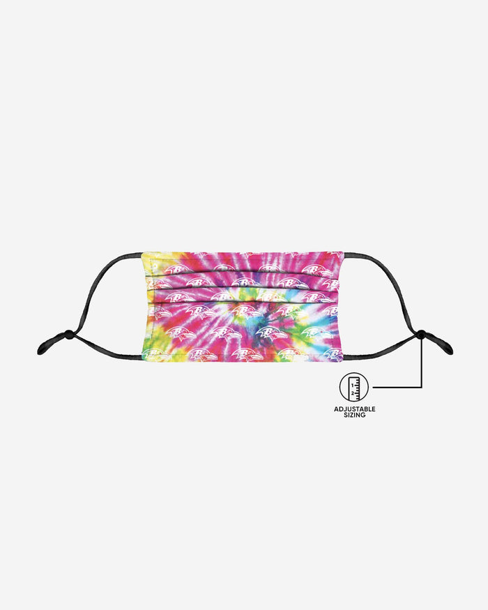 Baltimore Ravens Pastel Tie-Dye Adjustable Face Cover FOCO - FOCO.com