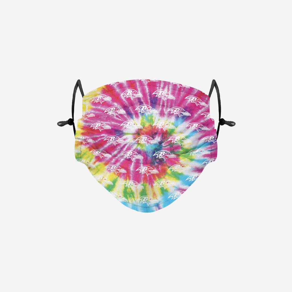 Baltimore Ravens Pastel Tie-Dye Adjustable Face Cover FOCO - FOCO.com