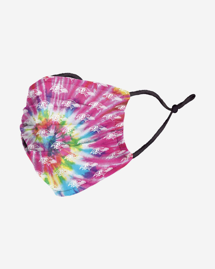 Baltimore Ravens Pastel Tie-Dye Adjustable Face Cover FOCO - FOCO.com