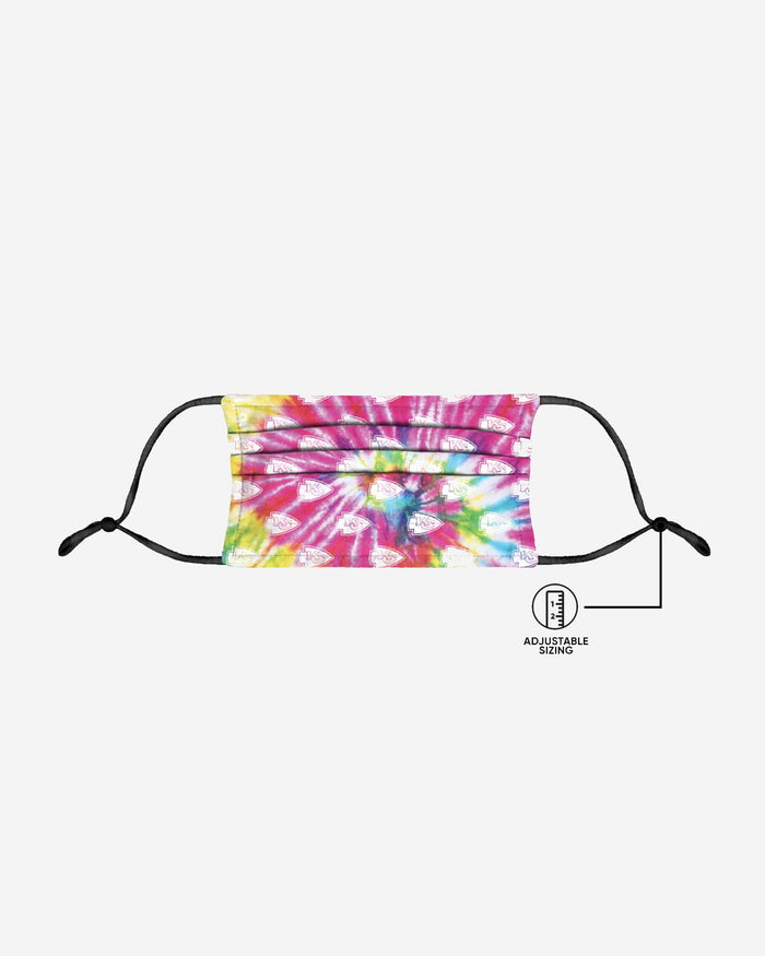 Kansas City Chiefs Pastel Tie-Dye Adjustable Face Cover FOCO - FOCO.com