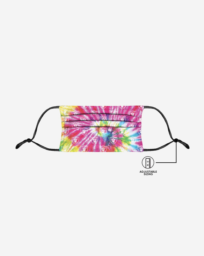 Las Vegas Raiders Pastel Tie-Dye Adjustable Face Cover FOCO - FOCO.com