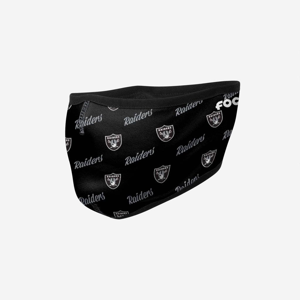 Las Vegas Raiders Repeat Script Earband Face Cover FOCO - FOCO.com