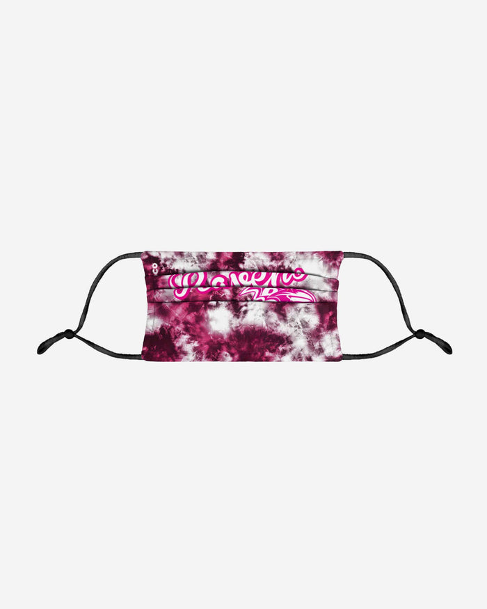 Baltimore Ravens Pink Tie-Dye Adjustable Face Cover FOCO - FOCO.com