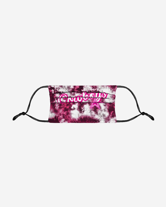 Dallas Cowboys Pink Tie-Dye Adjustable Face Cover FOCO - FOCO.com