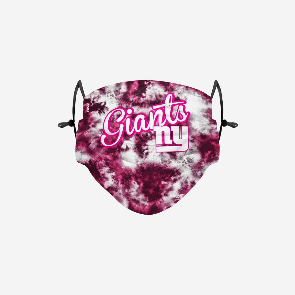 New York Giants Pink Tie-Dye Adjustable Face Cover FOCO - FOCO.com