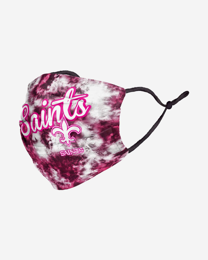 New Orleans Saints Pink Tie-Dye Adjustable Face Cover FOCO - FOCO.com