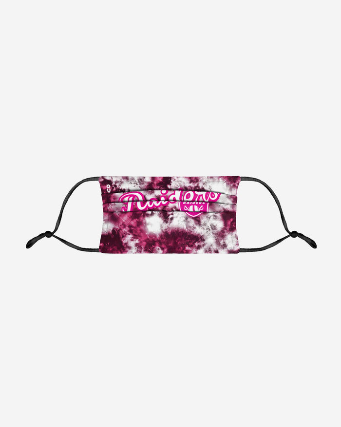 Las Vegas Raiders Pink Tie-Dye Adjustable Face Cover FOCO - FOCO.com