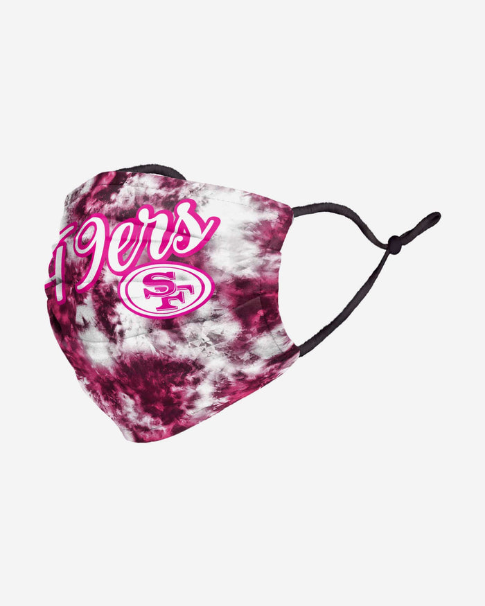 San Francisco 49ers Pink Tie-Dye Adjustable Face Cover FOCO - FOCO.com