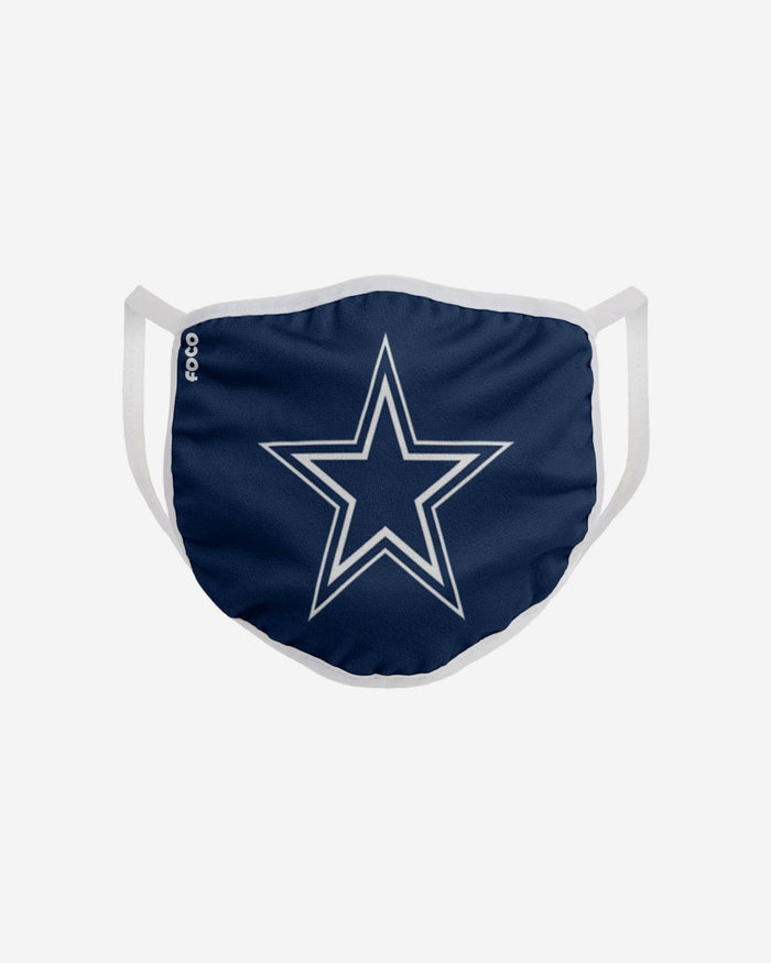 Dallas Cowboys Solid Big Logo Face Cover FOCO - FOCO.com