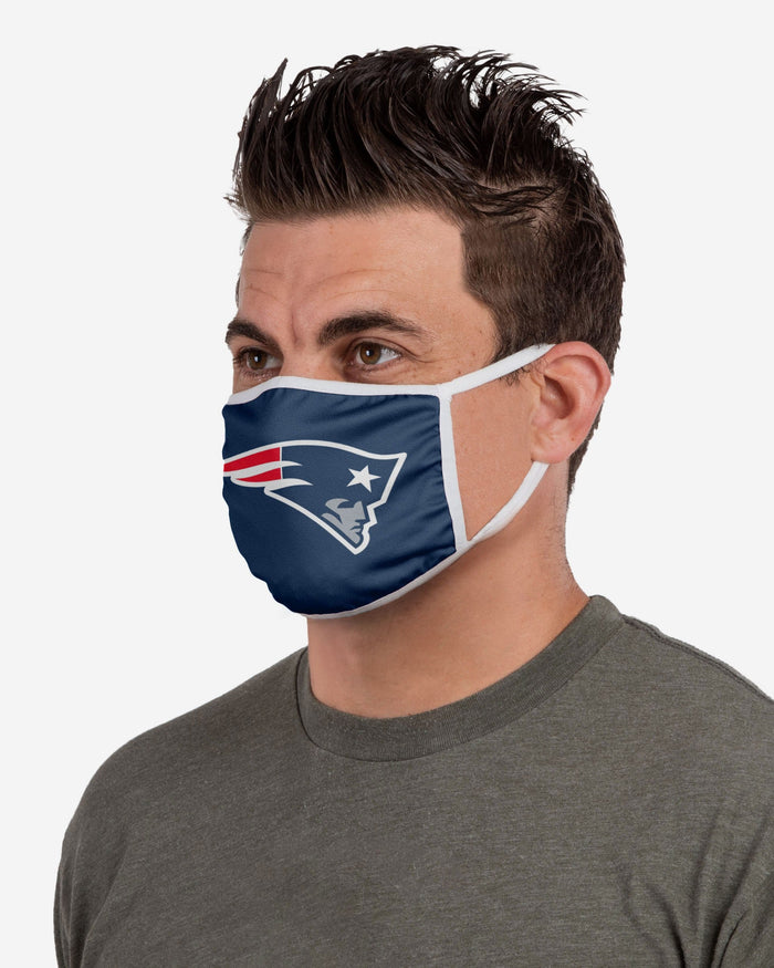 New England Patriots Solid Big Logo Face Cover FOCO - FOCO.com