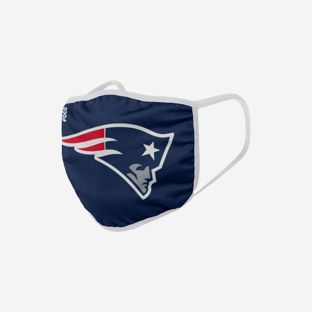 New England Patriots Solid Big Logo Face Cover FOCO - FOCO.com