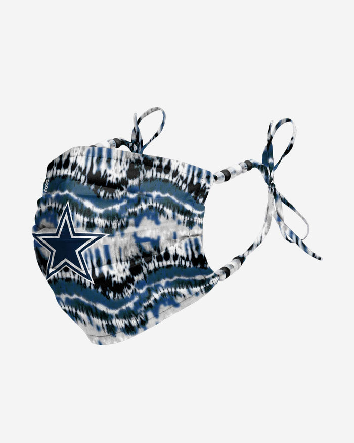 Dallas Cowboys Tie-Dye Beaded Tie-Back Face Cover FOCO - FOCO.com