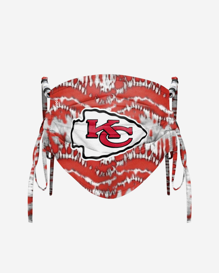 Kansas City Chiefs Tie-Dye Beaded Tie-Back Face Cover FOCO - FOCO.com