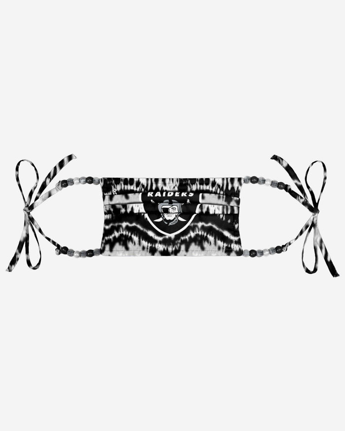 Las Vegas Raiders Tie-Dye Beaded Tie-Back Face Cover FOCO - FOCO.com