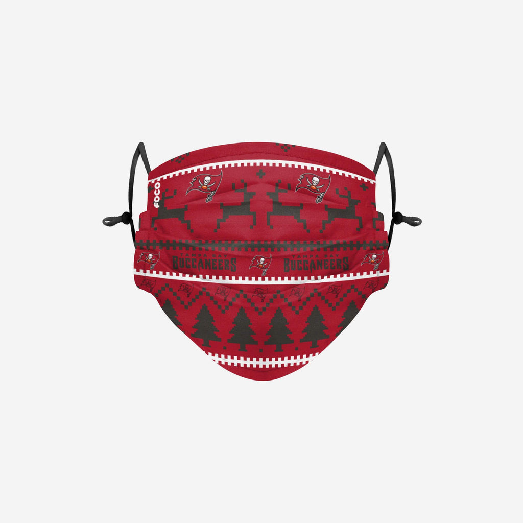 Tampa Bay Buccaneers Wordmark Holiday Adjustable Face Cover FOCO - FOCO.com