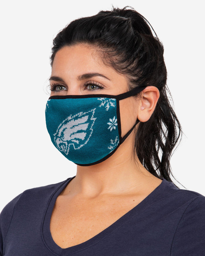 Philadelphia Eagles Womens Knit 2 Pack Face Cover FOCO - FOCO.com