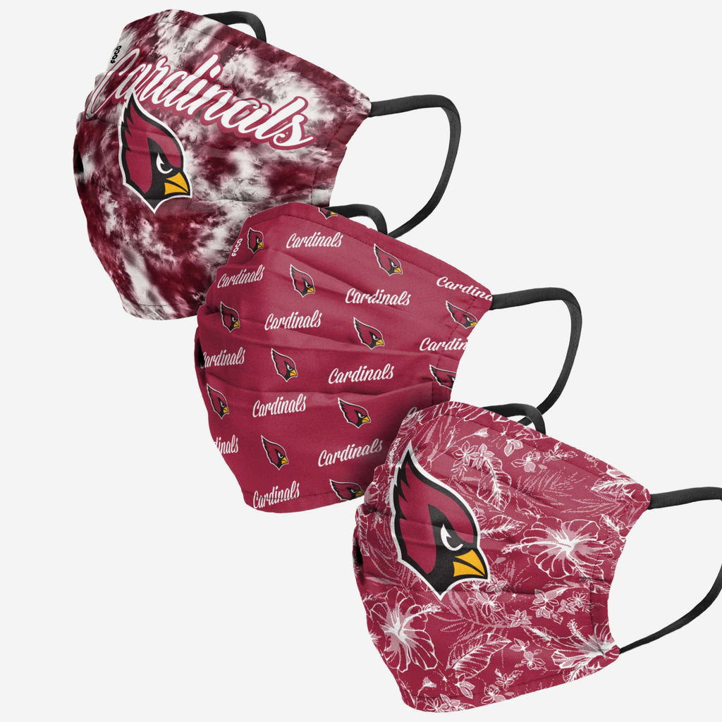 Arizona Cardinals Womens Matchday 3 Pack Face Cover FOCO - FOCO.com