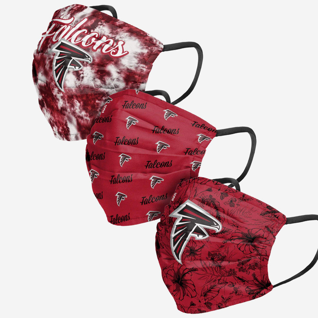 Atlanta Falcons Womens Matchday 3 Pack Face Cover FOCO - FOCO.com