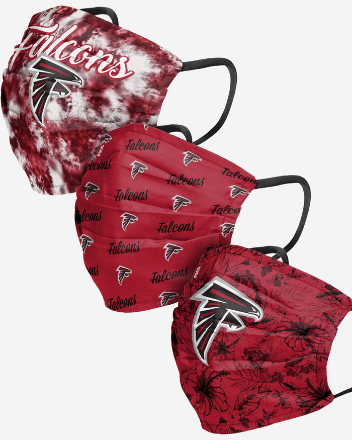 Atlanta Falcons Womens Matchday 3 Pack Face Cover FOCO - FOCO.com