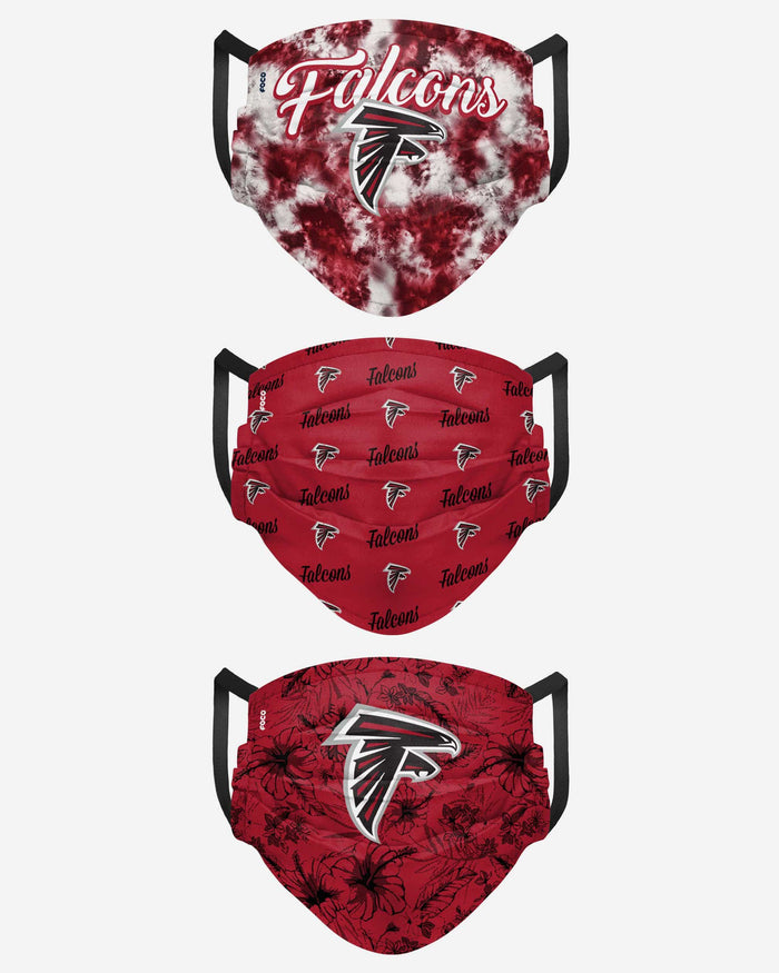 Atlanta Falcons Womens Matchday 3 Pack Face Cover FOCO - FOCO.com