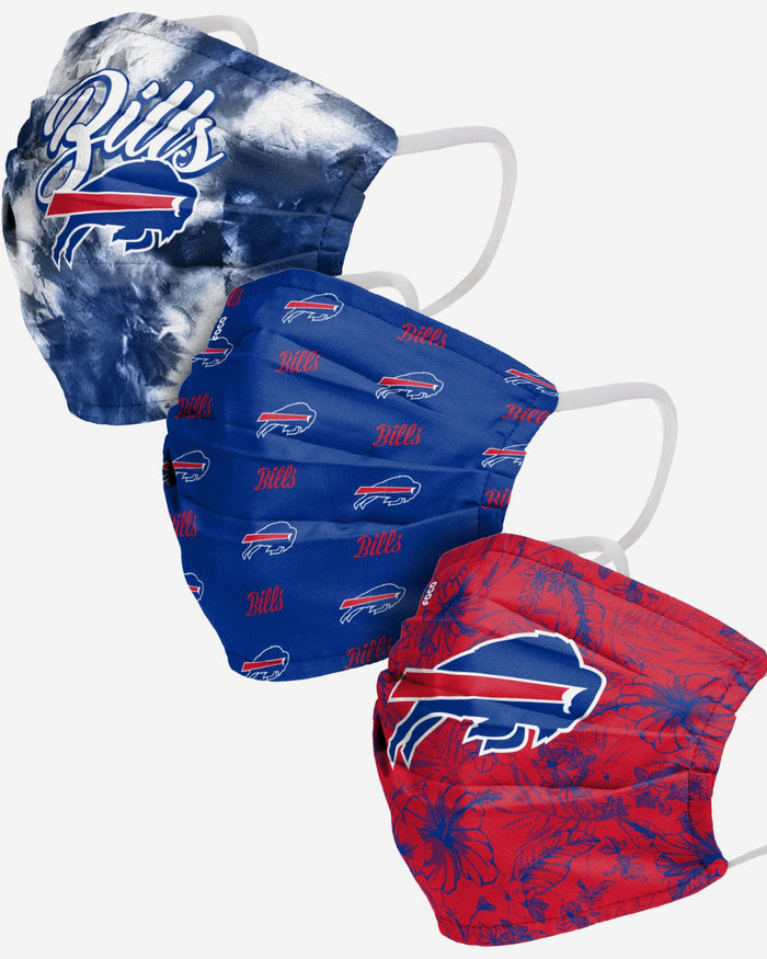 Buffalo Bills Womens Matchday 3 Pack Face Cover FOCO - FOCO.com