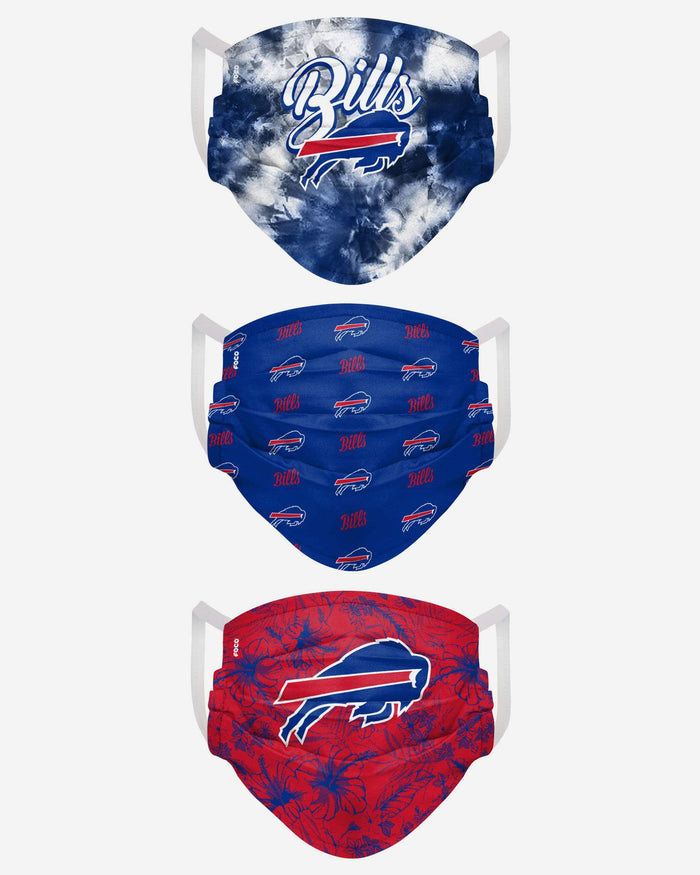 Buffalo Bills Womens Matchday 3 Pack Face Cover FOCO - FOCO.com