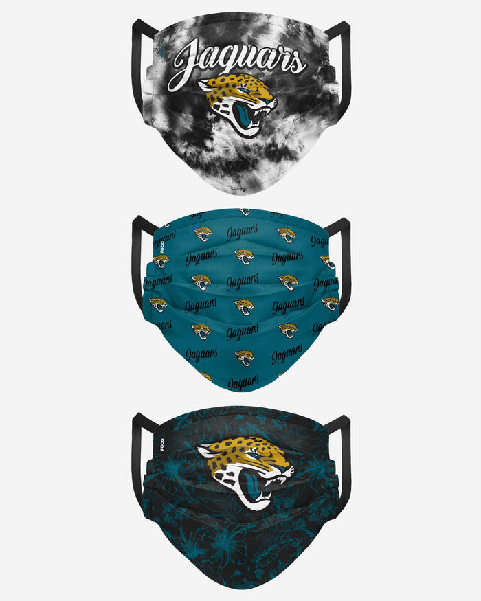 Jacksonville Jaguars Womens Matchday 3 Pack Face Cover FOCO - FOCO.com