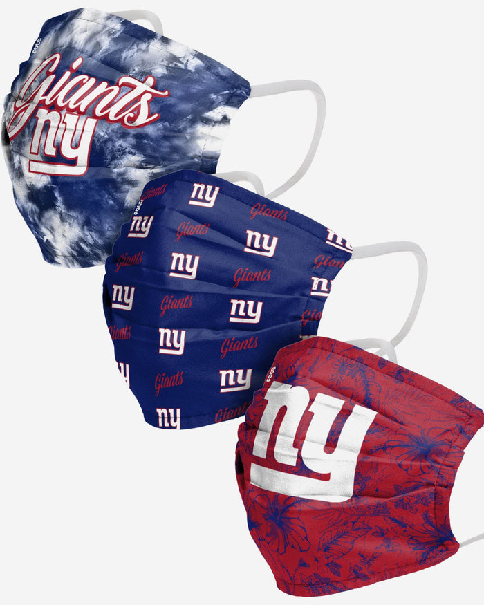 New York Giants Womens Matchday 3 Pack Face Cover FOCO - FOCO.com