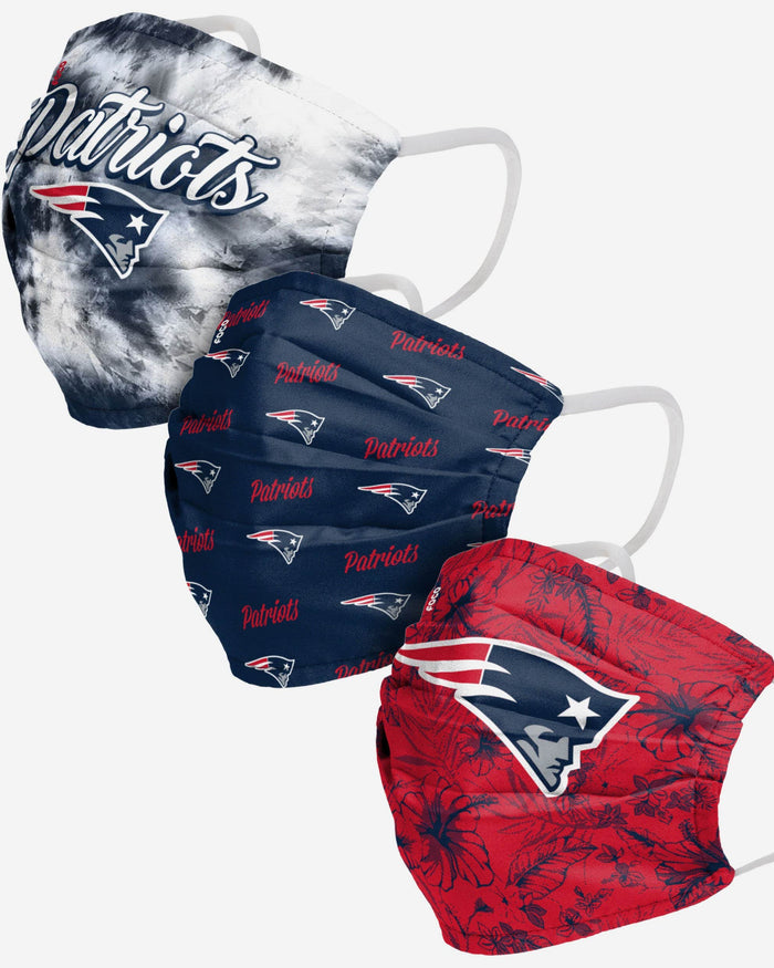 New England Patriots Womens Matchday 3 Pack Face Cover FOCO - FOCO.com