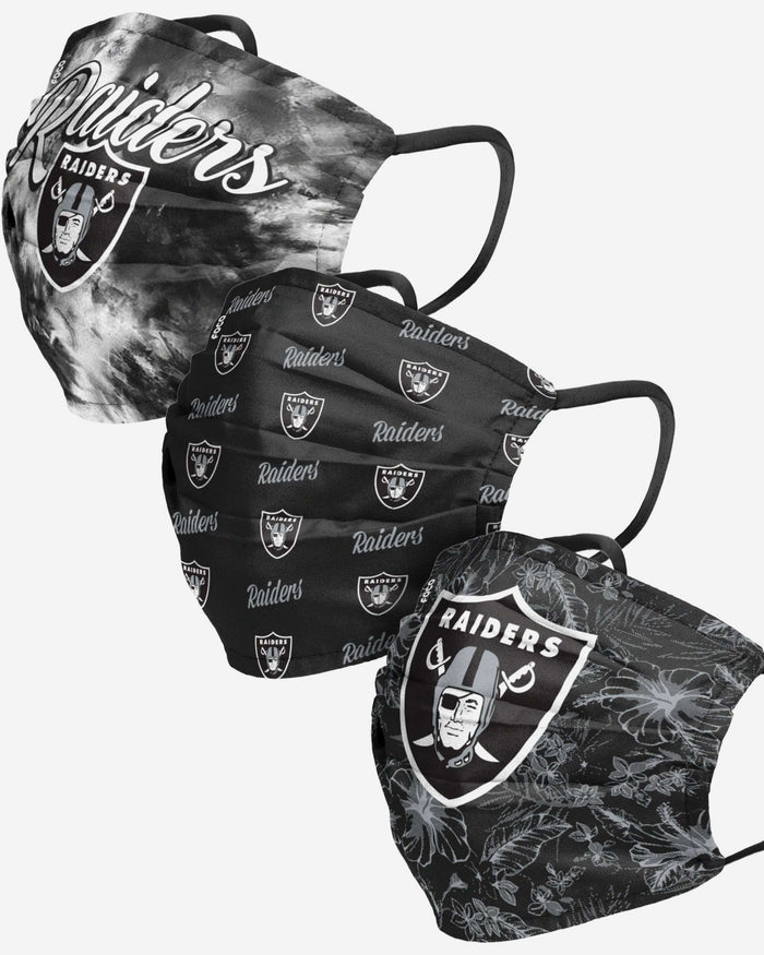 Las Vegas Raiders Womens Matchday 3 Pack Face Cover FOCO - FOCO.com