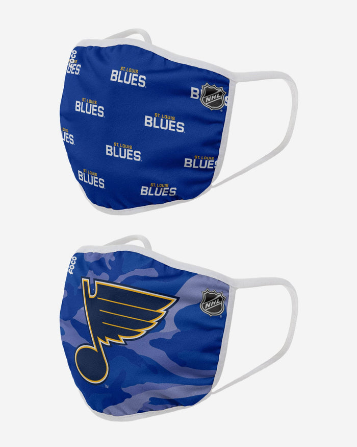 St Louis Blues Clutch 2 Pack Face Cover FOCO - FOCO.com