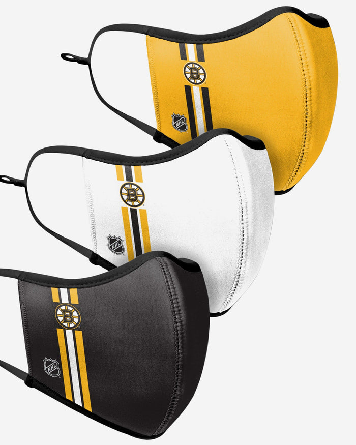 Boston Bruins Sport 3 Pack Face Cover FOCO - FOCO.com