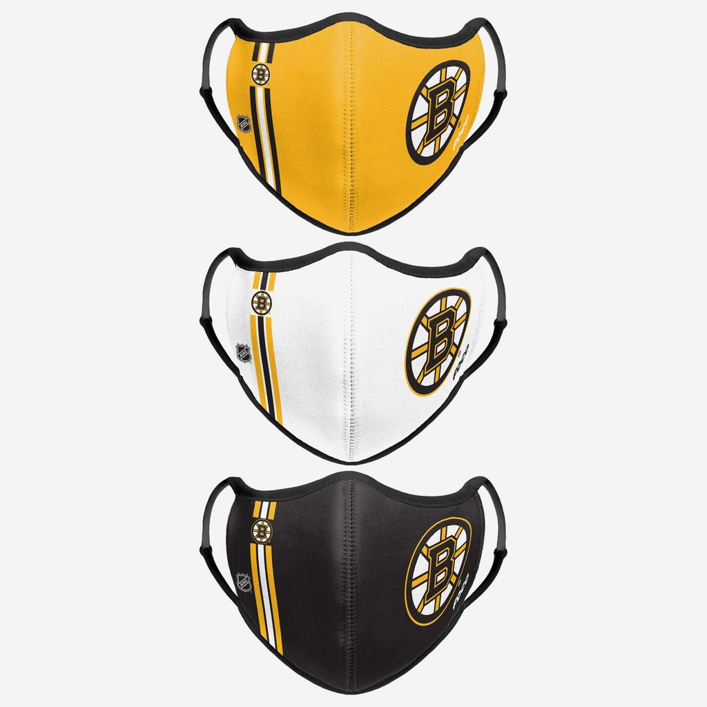 Boston Bruins Sport 3 Pack Face Cover FOCO - FOCO.com