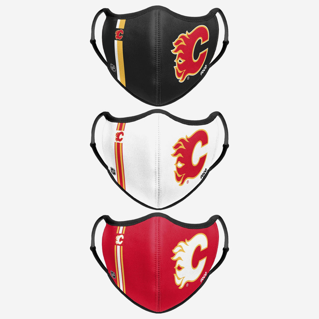 Calgary Flames Sport 3 Pack Face Cover FOCO - FOCO.com