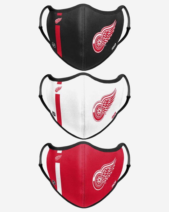 Detroit Red Wings Sport 3 Pack Face Cover FOCO - FOCO.com