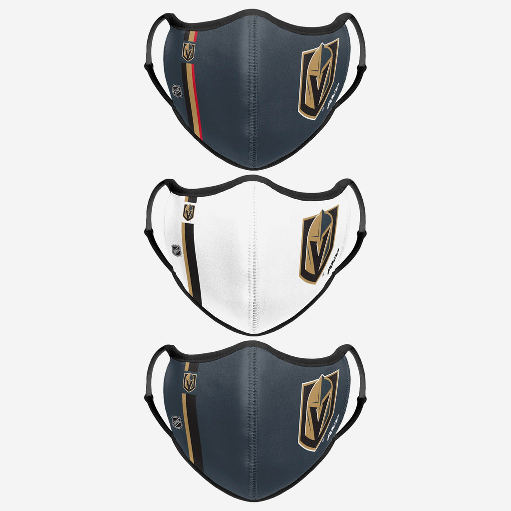 Vegas Golden Knights Sport 3 Pack Face Cover FOCO - FOCO.com