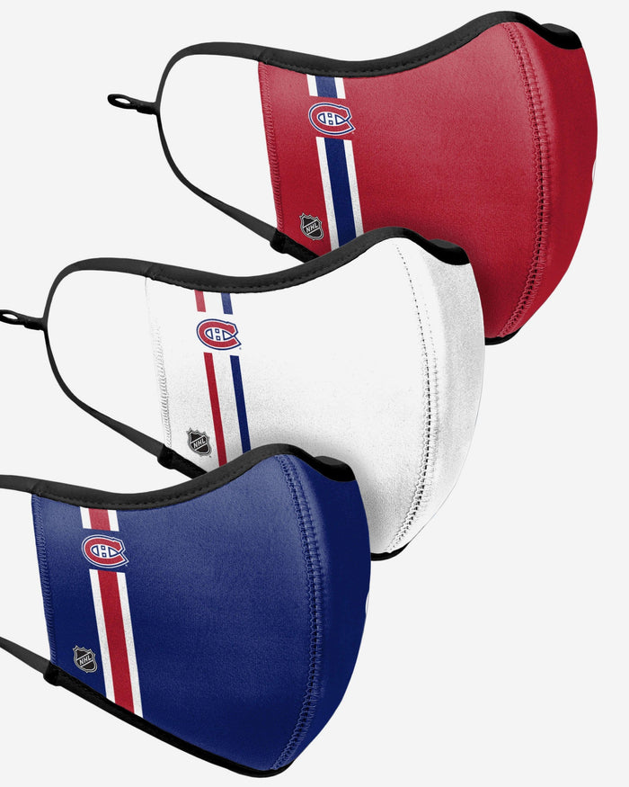 Montreal Canadiens Sport 3 Pack Face Cover FOCO - FOCO.com