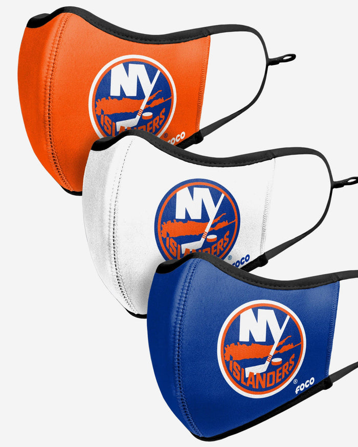 New York Islanders Sport 3 Pack Face Cover FOCO - FOCO.com