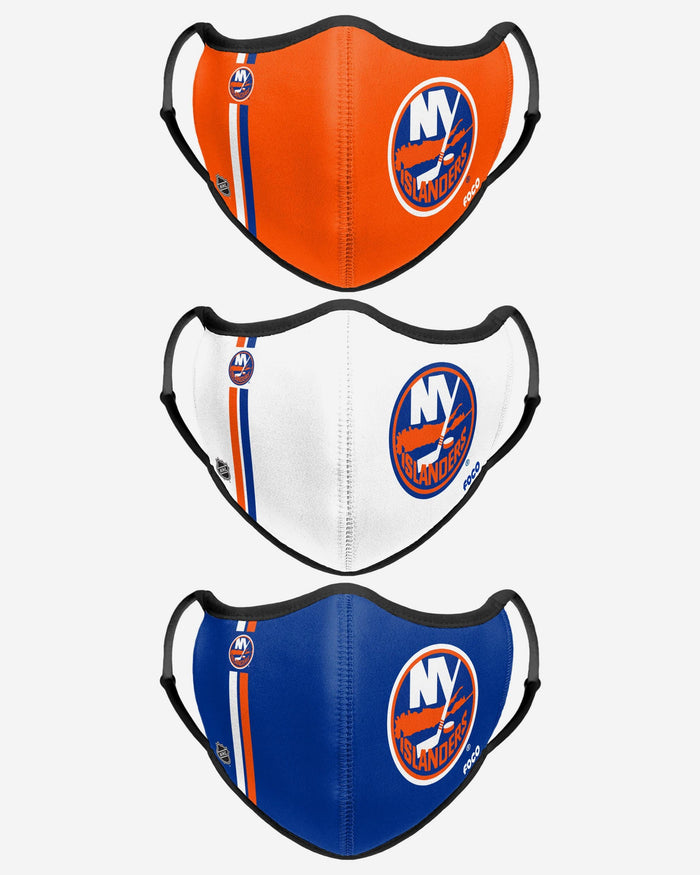 New York Islanders Sport 3 Pack Face Cover FOCO - FOCO.com