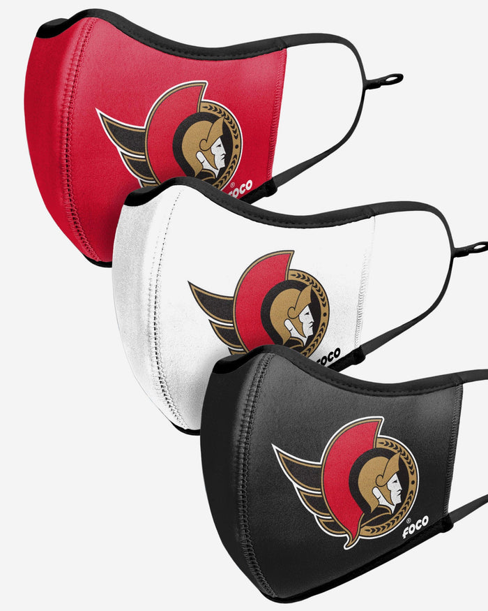 Ottawa Senators Sport 3 Pack Face Cover FOCO - FOCO.com