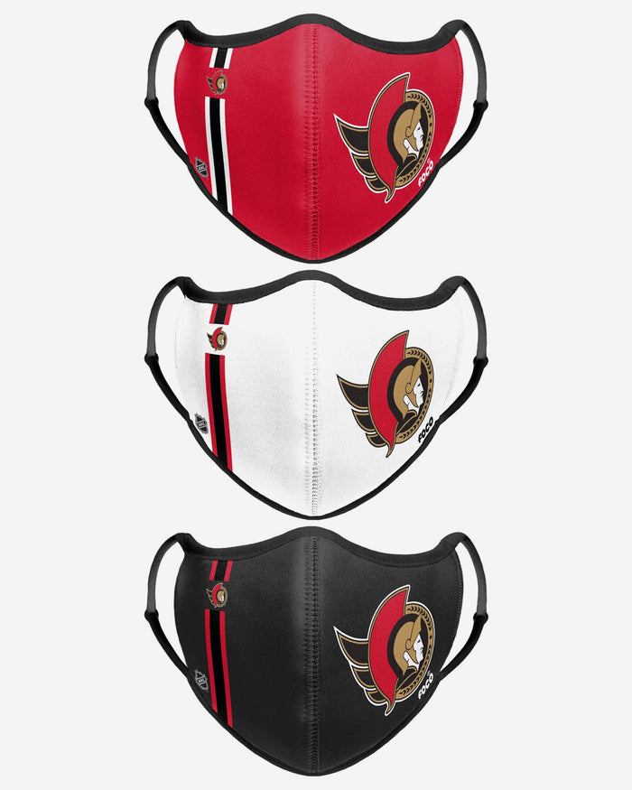 Ottawa Senators Sport 3 Pack Face Cover FOCO - FOCO.com