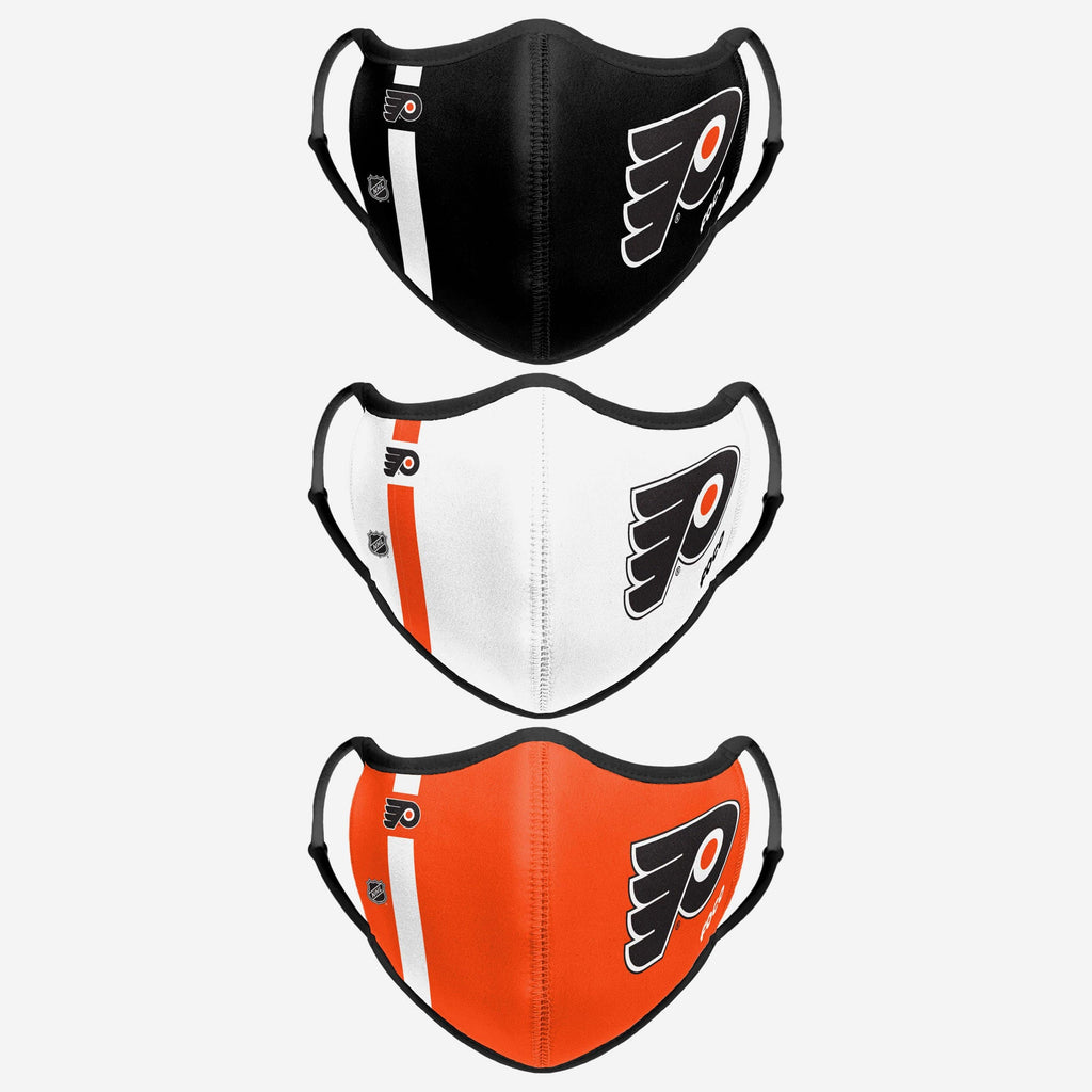 Philadelphia Flyers Sport 3 Pack Face Cover FOCO - FOCO.com