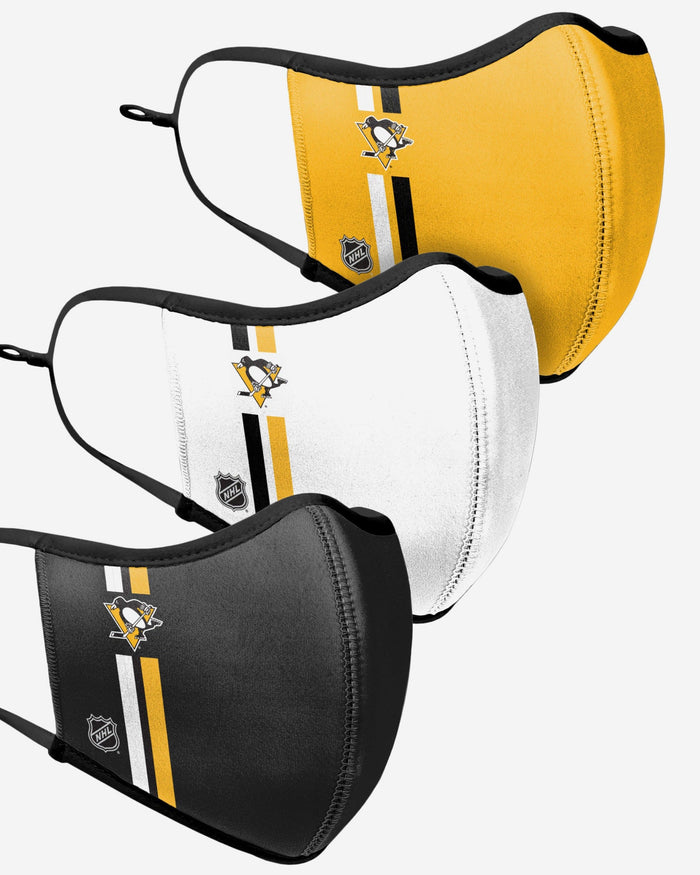 Pittsburgh Penguins Sport 3 Pack Face Cover FOCO - FOCO.com